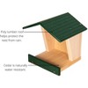JCS Wildlife Modern Style Cedar Robin Roost with Poly Lumber Roof - 4 of 4