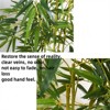 Artificial Bamboo Tree, Faux Bamboo Plants in Pot, Fake Bamboo Plant with Trunk and Lifelike Leaves, Floor Greenery Artificial Plant for Home - 4 of 4