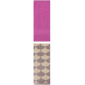 REGALWOVEN Geometric Absorbent Soft Bathroom Cotton Hand Towels 13" x 30"/13" x 29" 2 Packs - 1 of 4