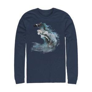 Men's Frozen 2 Elsa Horse Water Spirit Long Sleeve Shirt - 1 of 3