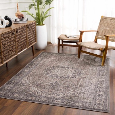 Hauteloom Greenpoint Dusty Blue Washable Rug