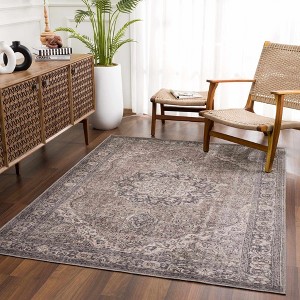 Hauteloom Greenpoint Dusty Blue Washable Rug - 1 of 4