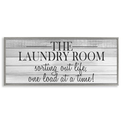 Stupell Industries Laundry Sorting Out Life, 30" x 13"