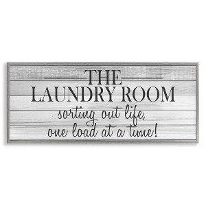 Stupell Industries Laundry Sorting Out Life, 30" x 13" - 1 of 4