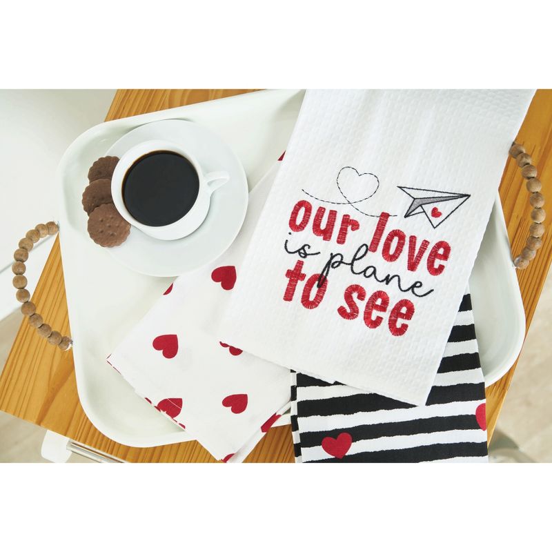 C&F Home Love Heart Cotton Kitchen Towel Set of 2, 4 of 5