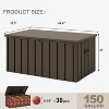 PURPLE LEAF Outdoor Deck Box Waterproof Lockable Storage Box Container with Lid Deck Organization - 2 of 4