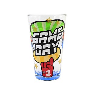 5.75 In Game Day Ppint Glass Lolita Habd Painted Specialty Beer Glasses - 1 of 2