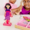 Melissa & Doug Abby and Emma Deluxe Magnetic Wooden Dress-Up Dolls Play Set (55+pc) - 2 of 4