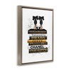 Stupell Industries Black Gold White Glam Bookstack, 25" x 31" - 3 of 4