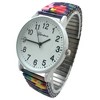 Olivia Pratt Big Dial Easy Reader Watch Abstract Elastic Stretch Band Wristwatch Women Watch - 3 of 3