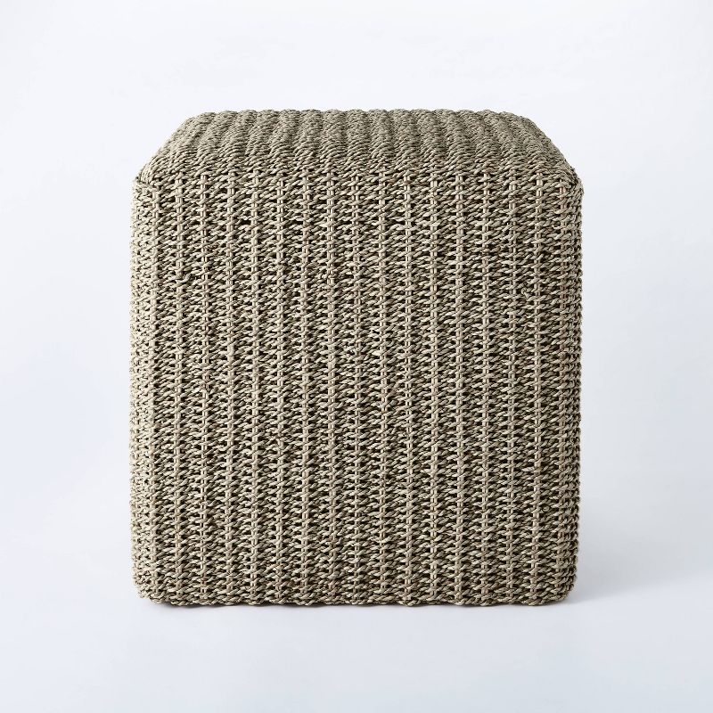 Lynwood Square Woven Cube Natural - Threshold&#8482; designed with Studio McGee, 4 of 13