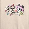 Women's - Disney - Minnie Mouse Xoxo Lightweight French Terry Wide Neck Long Sleeve Shirt - 2 of 4