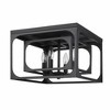 Easton 4-Light Flush Mount Ceiling Light - Modern Industrial Design, Damp Rated, 15" x 10" - 2 of 4