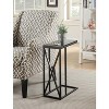 HomeStock Belmont Rustic Industrial End Table with Open Shelf Design, Powder Coated Metal Frame and Spacious Surface for Storage or Décor - 3 of 4