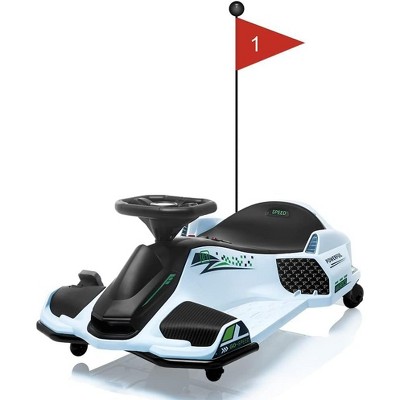 12V Kids Ride-On Drift Car – Electric Go-Kart With Variable Speed, Music, Led Lights, Brushless Motor