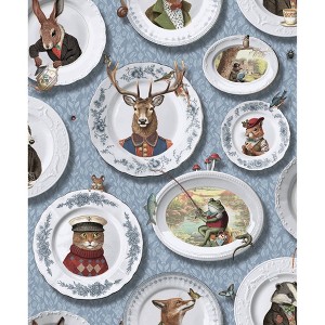 Holden Tales of the Manor Blue Non-Woven Wallpaper - 1 of 4