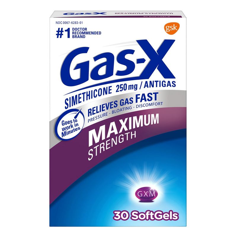 Gas-X Maximum Strength Softgel for Gas Relief - 30ct, 1 of 11