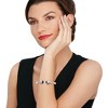 Ross-Simons Italian Black Onyx and 1.30 ct. t.w. CZ Twisted Cuff Bracelet in Sterling Silver - 2 of 4