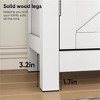 SKRAN  Modern Farmhouse Storage Cabinets with Adjustable Shelves,Multipurpose Freestanding Cabinets for Living Room,Kitchen, Entryway - 4 of 4