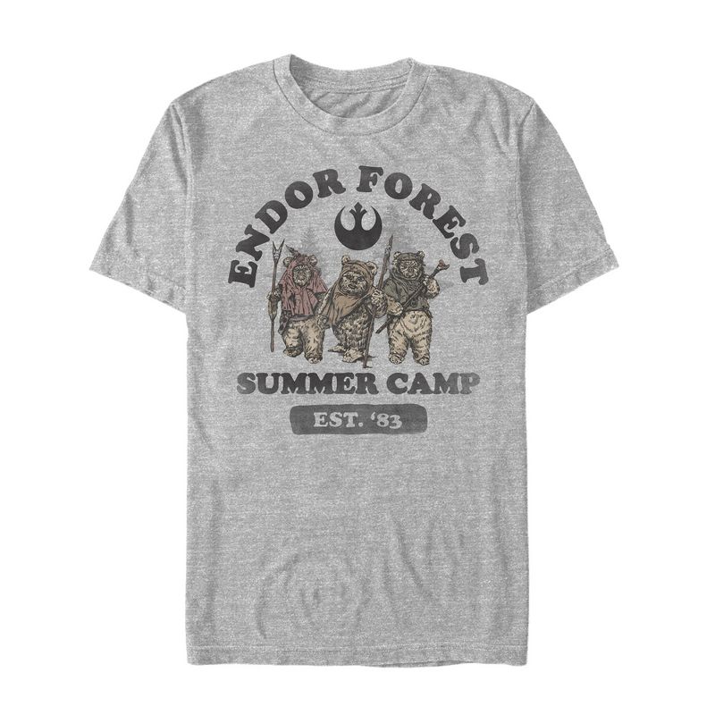 Men's Star Wars Forest of Endor Summer Camp '83 T-Shirt, 1 of 5