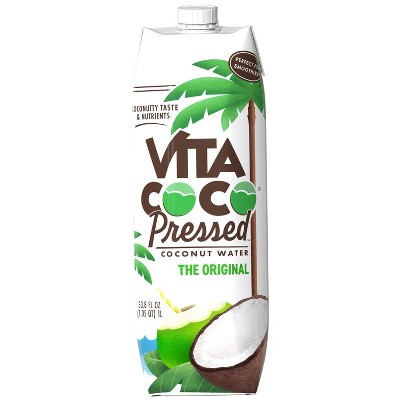 Vita Coco Coconut Water With Pressed Coconut - 33.8 Fl Oz Carton : Target