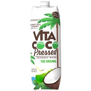 Vita Coco Coconut Water with Pressed Coconut - 33.8 fl oz Carton - 1 of 4