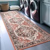 Well Woven Kings Court Zazzu Multi Red Non-Slip Rubber Backed Oriental Medallion Rug - Hallway, Entryway & Kitchen -Machine-Washable - 2 of 4