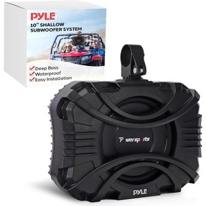 Pyle 10" Shallow Subwoofer for ATV/UTV with Marine Grade Waterproof Rating PSSUB101 - 1 of 4