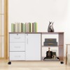 YIYIBYUS Mobile Book Cabinet, Locking File Cabinet, File Cabinets for Home Office - 2 of 4