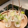 Viski Stainless Cocktail Straws - Reusable Copper Straws - Eco-Friendly Bamboo Finish Metal Drinking Straws  9.5 Inch, Set of 4 - 4 of 4