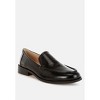 Corleone Pleather Stacked Heel Women Loafers - 2 of 4