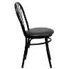 Emma and Oliver 2 Pack Fan Back Metal Chair - Vinyl Seat - 4 of 4