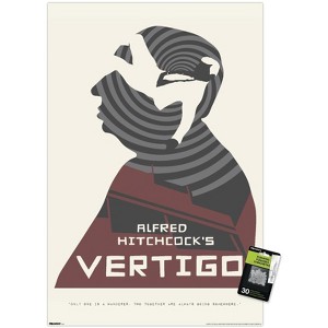 Trends International Alfred Hitchcock - Vertigo (1958) Silhouette Unframed Wall Poster Prints - 1 of 4