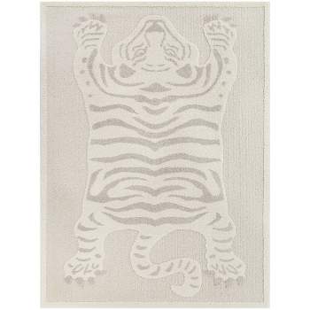 4'4"x6' Tigre Animal Print Kids' Area Rug Cream - Balta Rugs