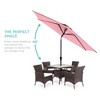 Best Choice Products 10ft Outdoor Steel Market Patio Umbrella w/ Crank, Tilt Push Button, 6 Ribs - 2 of 4