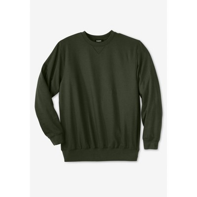 KingSize Men's Big & Tall Tall Ultra-Light Comfort Fleece Crewneck Sweatshirt