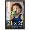 PosterPalooza | Classic Modern Black Picture Frame - UV Acrylic, Foam Board Backing, Hanging Hardware - 2 of 4
