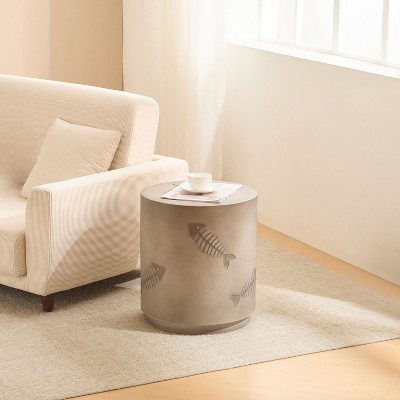 NicBex Outdoor End Table Modern Outdoor End Table Outdoor Side Table, Patio Table Small Table for Backyard, Balcony, Porch