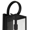 John Timberland Mira 21" High Farmhouse Rustic Lantern Outdoor Wall Light Fixture Mount Porch House Edison Bulb Black Finish Metal Clear Glass Shade - 3 of 4