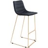 Zuo Adele Barstool (Set of 2) Black & Gold - 3 of 4