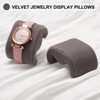Unique Bargains Display Storage M Shaped Velvet Watch Case Pillows Replacement 4 Pcs - 4 of 4