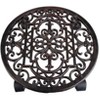 The Lakeside Collection Filigree Round Antique Rust Plant Trolley - 2 of 2