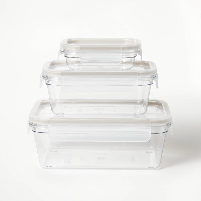 4pc (set Of 2) 8.5 Cup And 14 Cup Plastic Round Food Storage Container Set  With Lids Clear - Figmint™ : Target