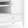 47" Solid Wood Transitional Style TV Media Stand with Cord Management, Shaker Style Doors and Bottom Drawers for Living Room and Bedroom - 4 of 4
