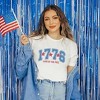 Simply Sage Market Women's Land Of The Free 1776 Short Sleeve Graphic Tee - 2 of 3