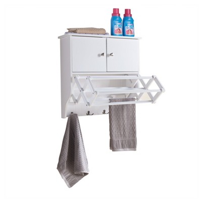 Laundry Drying Rack - Wall Mounted Clothes Rack, Accordion Wall Hanger