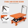 Hydraulic Lift Truck 500 Lbs Manual Single Scissors Lift Platform 28" Lift Height - 4 of 4
