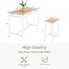 Hooseng 4-Person Small Space Family 5pcss Dinig Table Set, Kitchen Pub Table Set, Farmhouse Style 5pcs Dining Room Table Set - 4 of 4