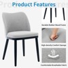 GustoWave Dining Chairs Set of 2, Upholstered Fabric Side Chairs with Padded Seat and Wood Legs, Modern Dining Room Chairs - 3 of 4