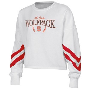 NCAA NC State Wolfpack Women's Crew Fleece Sweatshirt - 1 of 3